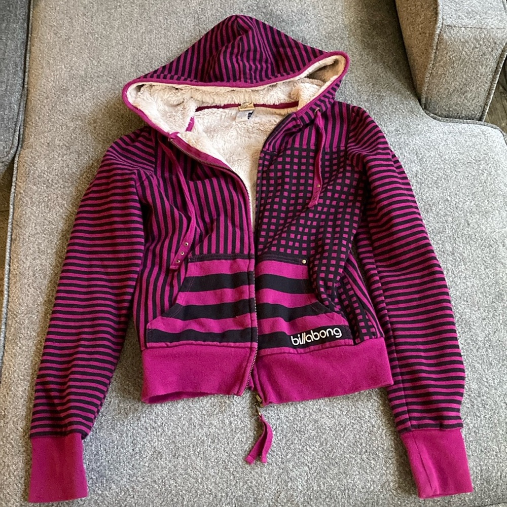 Size small faux fur sweatshirt